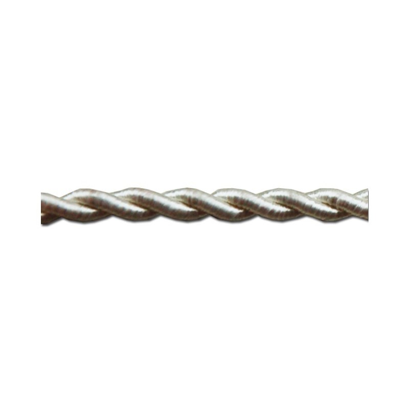 Cable trenzado seda beige 2 x 0,75 | Iluminable
