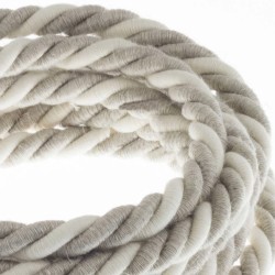 Cable textil lino 3 x 0,75 con grosor de 16 mm | Iluminable)