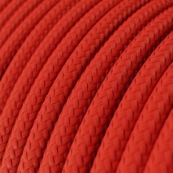 Cable textil decorativo rojo homologado por metros | Iluminable)