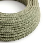 Comprar cable decorativo textil verde lino a metros | Iluminable)