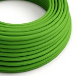 Cable decorativo textil homologado a metros verde claro | Iluminable)