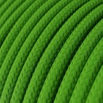 Cable decorativo textil homologado a metros verde claro | Iluminable)