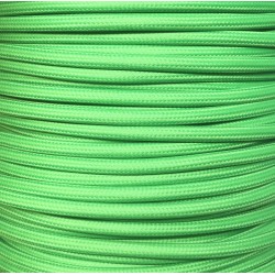 Cable decorativo textil homologado a metros verde claro | Iluminable)
