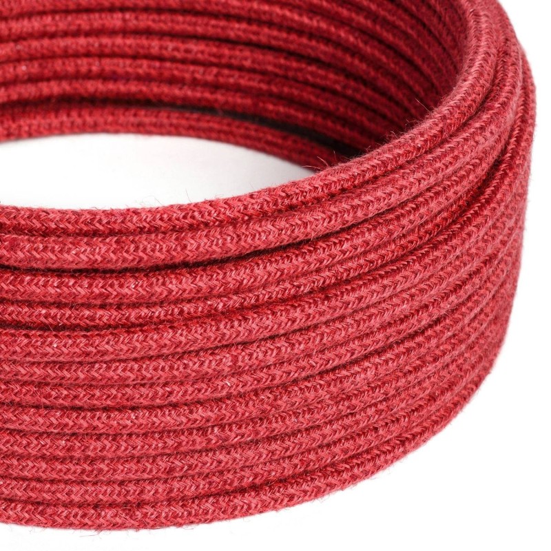 Cable decorativo textil homologado yute fresa | Iluminable)