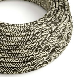Cable textil decorativo homologado dorado con laberinto | Iluminable)