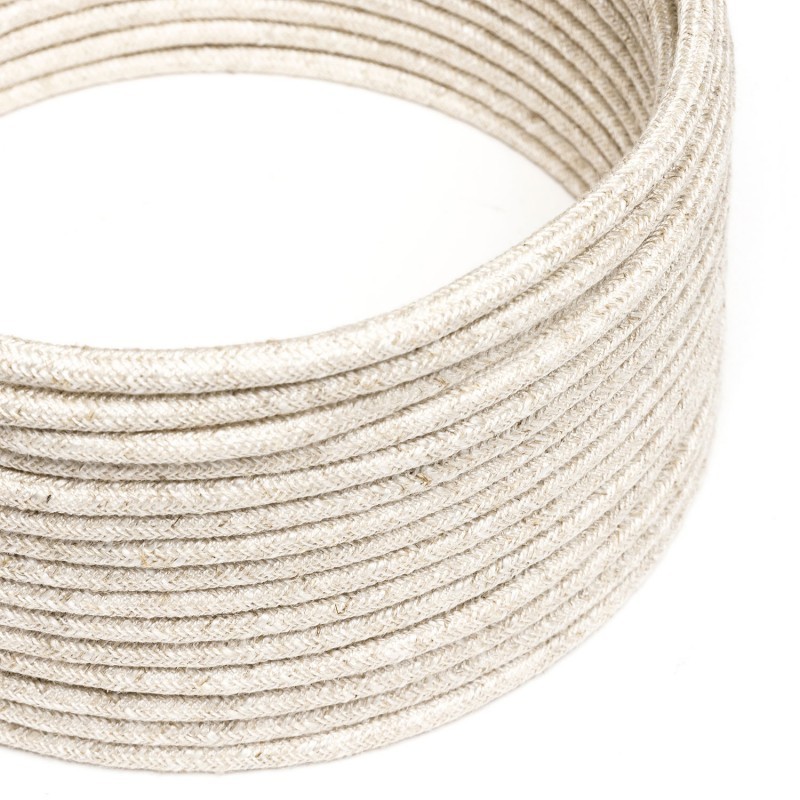 Cable textil lino 2x0,75 / 3x0,75 mm con CE y RoHS | Fábrica Tu Lámpara