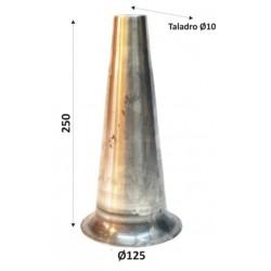 Pantalla campana de aluminio para colgar 125 mm