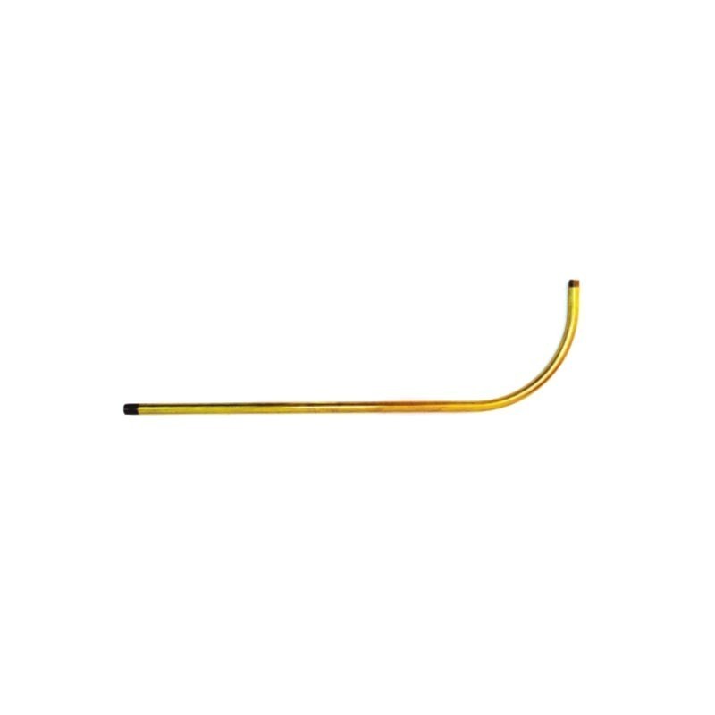 Brazo curvo de latón 400x120 mm M10x1 | Iluminable
