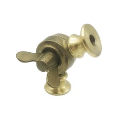 Rótula grande de latón 78 mm con palomilla
