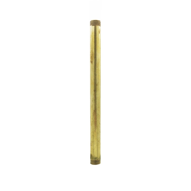 Tubo de latón bruto 10 mm con rosca 10/100 | Fábrica Tu Lámpara