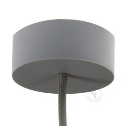 Rosetón de silicona beige ocre para colgantes