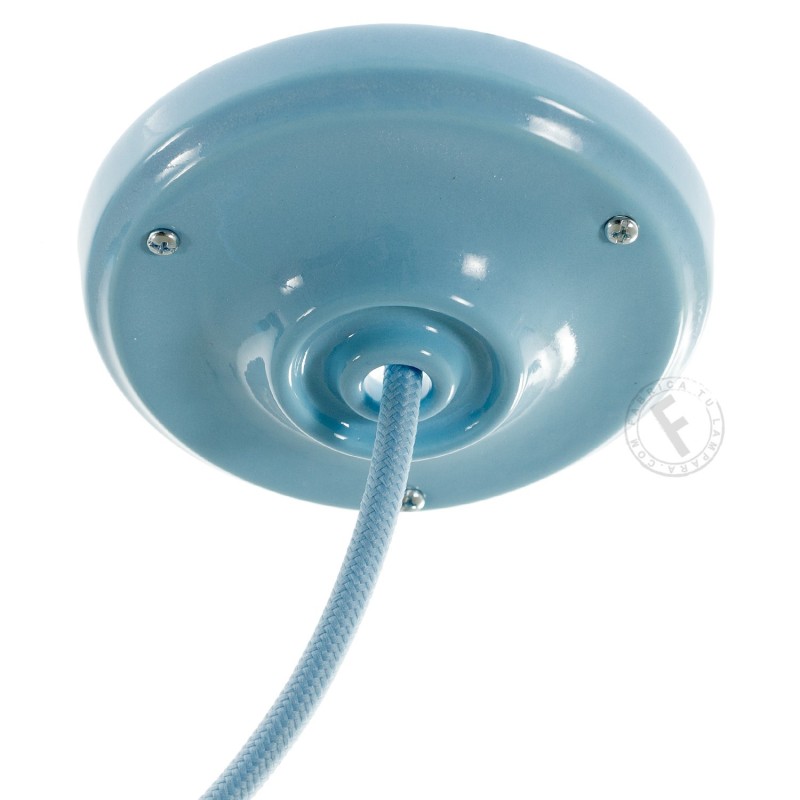 Rosetón porcelana 105 mm para lámpara colgante | Iluminable