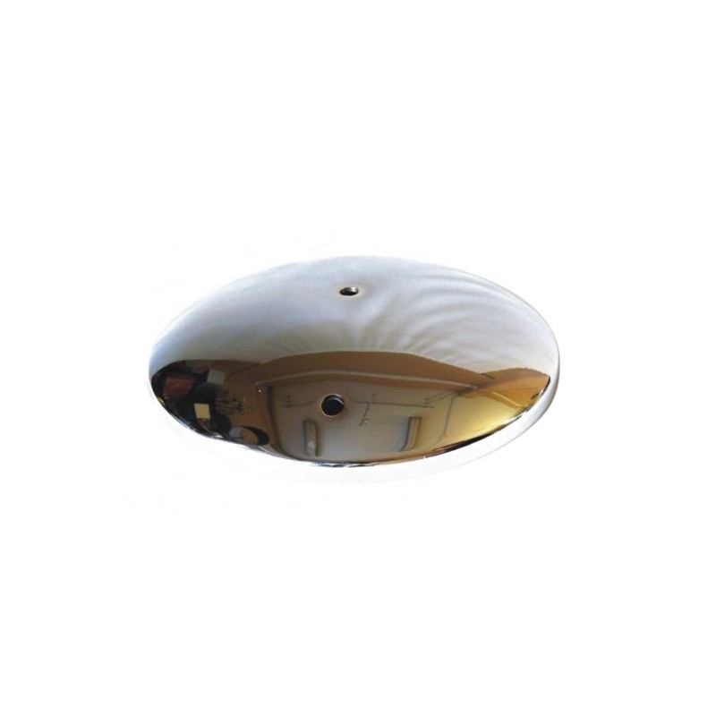 Base cromada redonda para montar lámpara 105 mm