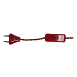 Cable trenzado con clavija e interruptor para lámparas