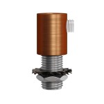 Abrazadera cilíndrica metálica M10x1 para cable | FABRICA TU LÁMPARA