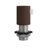 Abrazadera cilíndrica metálica M10x1 para cable | FABRICA TU LÁMPARA