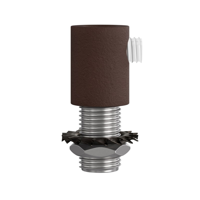 Abrazadera cilíndrica metálica M10x1 para cable | FABRICA TU LÁMPARA