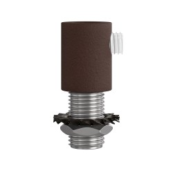 Abrazadera cilíndrica metálica M10x1 para cable | FABRICA TU LÁMPARA