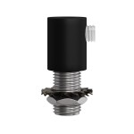 Abrazadera cilíndrica metálica M10x1 para cable | FABRICA TU LÁMPARA