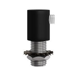 Abrazadera cilíndrica metálica M10x1 para cable | FABRICA TU LÁMPARA