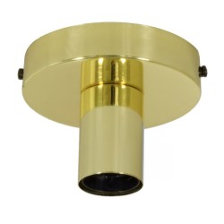 Punto de luz E27 metálico para pared o techo | FABRICA TU LÁMPARA