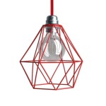 Pantalla jaula Diamond metálica E27 | FABRICA TU LÁMPARA