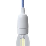 Portalámparas de porcelana E14 con prensaestopa | Iluminable