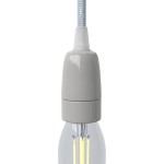 Portalámparas de porcelana E14 con prensaestopa | Iluminable