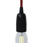 Portalámparas de porcelana E14 con prensaestopa | Iluminable