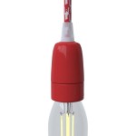 Portalámparas de porcelana E14 con prensaestopa | Iluminable