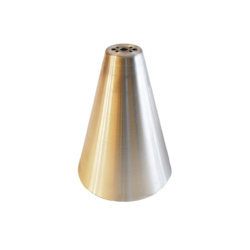 Pantalla campana de aluminio 200 mm alto x 150 mm diámetro