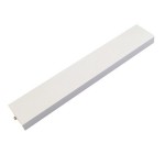 Base metálica blanca 1800 mm x 35 mm