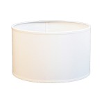 Pantalla textil blanca para E27 de 300 mm x 180 mm