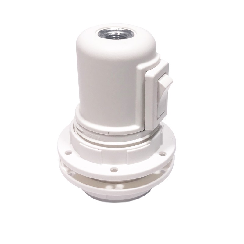 Portalámparas E27 de termoplástico con clic clac para pantalla | Iluminable