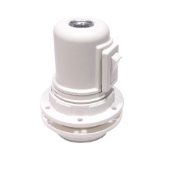Portalámparas E27 de termoplástico con clic clac para pantalla | Iluminable