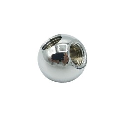Esfera cromada doble salida 10/100 | Ø 20 mm