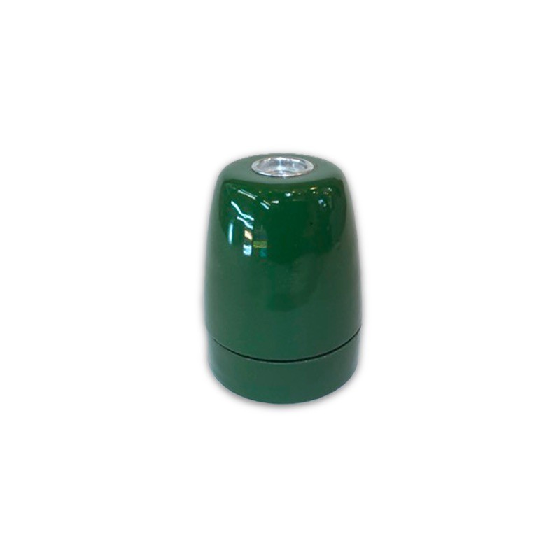 Casquillo E27 de porcelana lisa en varios colores | Iluminable