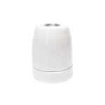 Casquillo E27 de porcelana lisa en varios colores | Iluminable