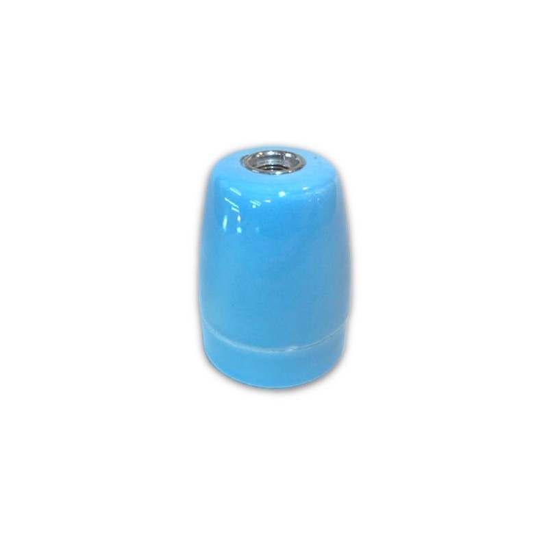 Casquillo E27 de porcelana lisa en varios colores | Iluminable