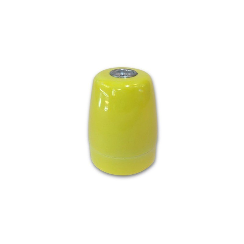 Casquillo E27 de porcelana lisa en varios colores | Iluminable