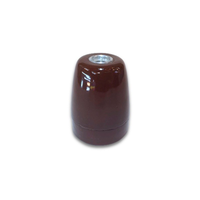 Casquillo E27 de porcelana lisa en varios colores | Iluminable