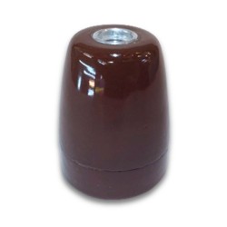 Casquillo E27 de porcelana lisa en varios colores | Iluminable
