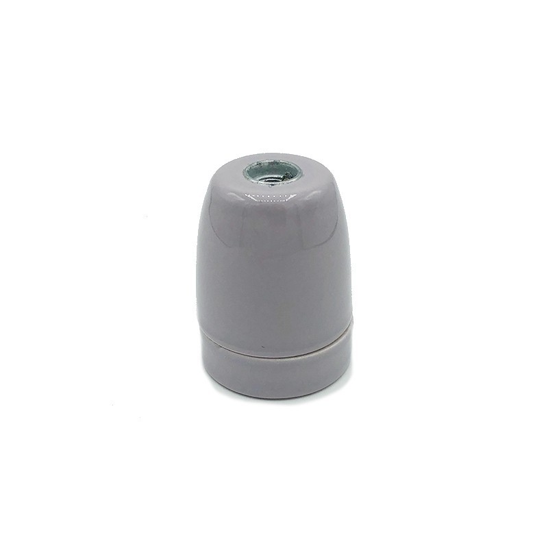 Casquillo E27 de porcelana lisa en varios colores | Iluminable