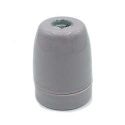 Casquillo E27 de porcelana lisa en varios colores | Iluminable