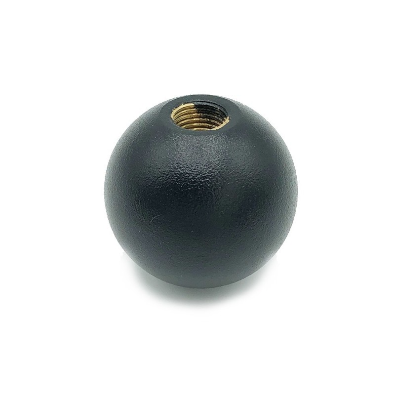 Esfera metálica negra 30 mm diámetro paso 10/100