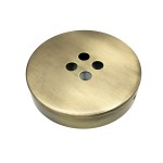 Rosetón metálico oro viejo 100 mm con cuatro salidas