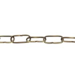 Cadena metálica oro viejo eslabón 45 mm para lámparas
