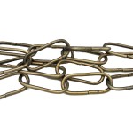 Cadena metálica oro viejo eslabón 45 mm para lámparas