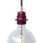 Portalámparas metálico E27 con doble arandela para pantalla | Iluminable