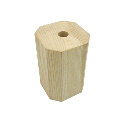 Cubierta hexagonal de madera para portalámparas E27